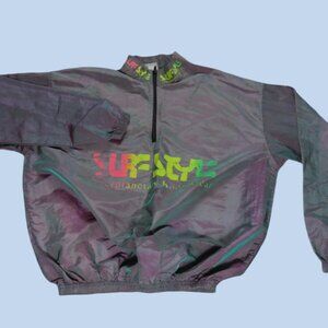 vintage 1980s surf style windbreaker - one size